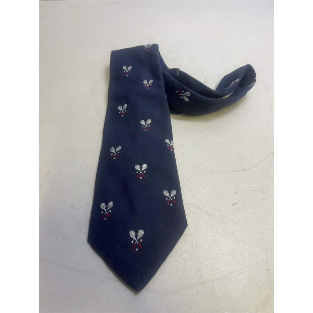 Neck Tie Men's Vintage Robert Talbott Tennis Rackets Nordstrom Blue